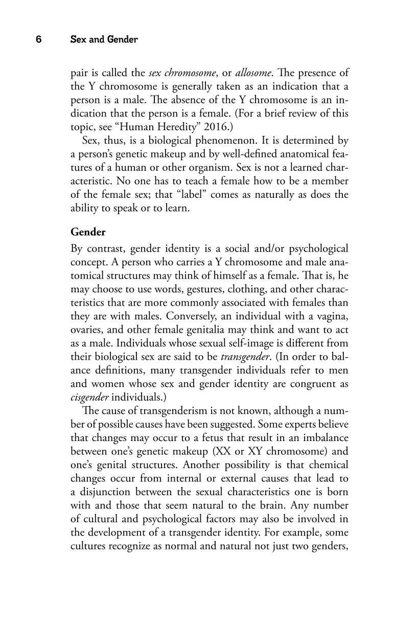 Sex and Gender: A Reference Handbook page 61