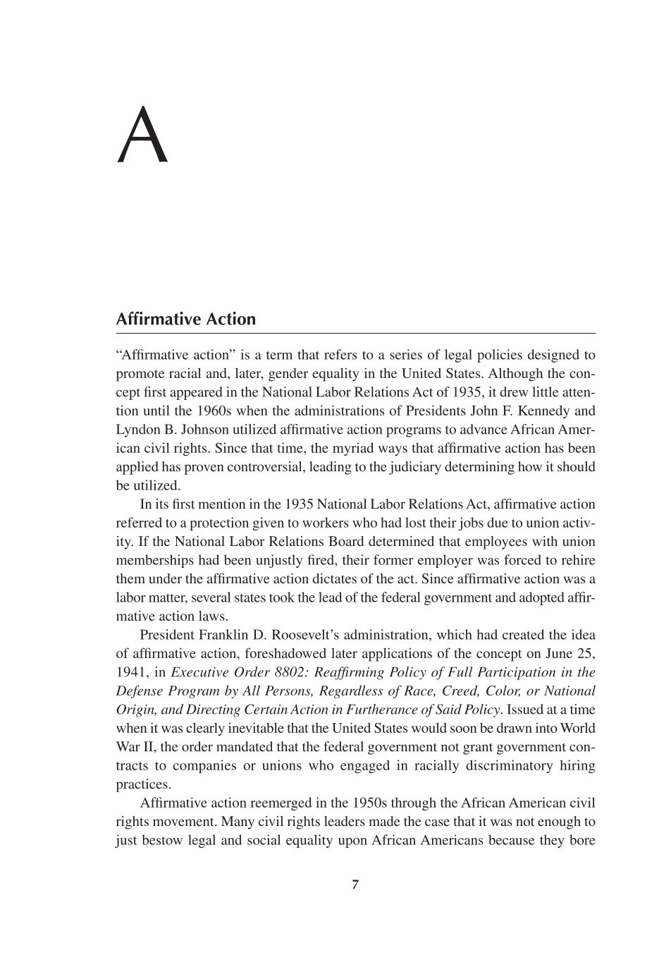 The Great Society and the War on Poverty: An Economic Legacy in Essays and Documents page 7
