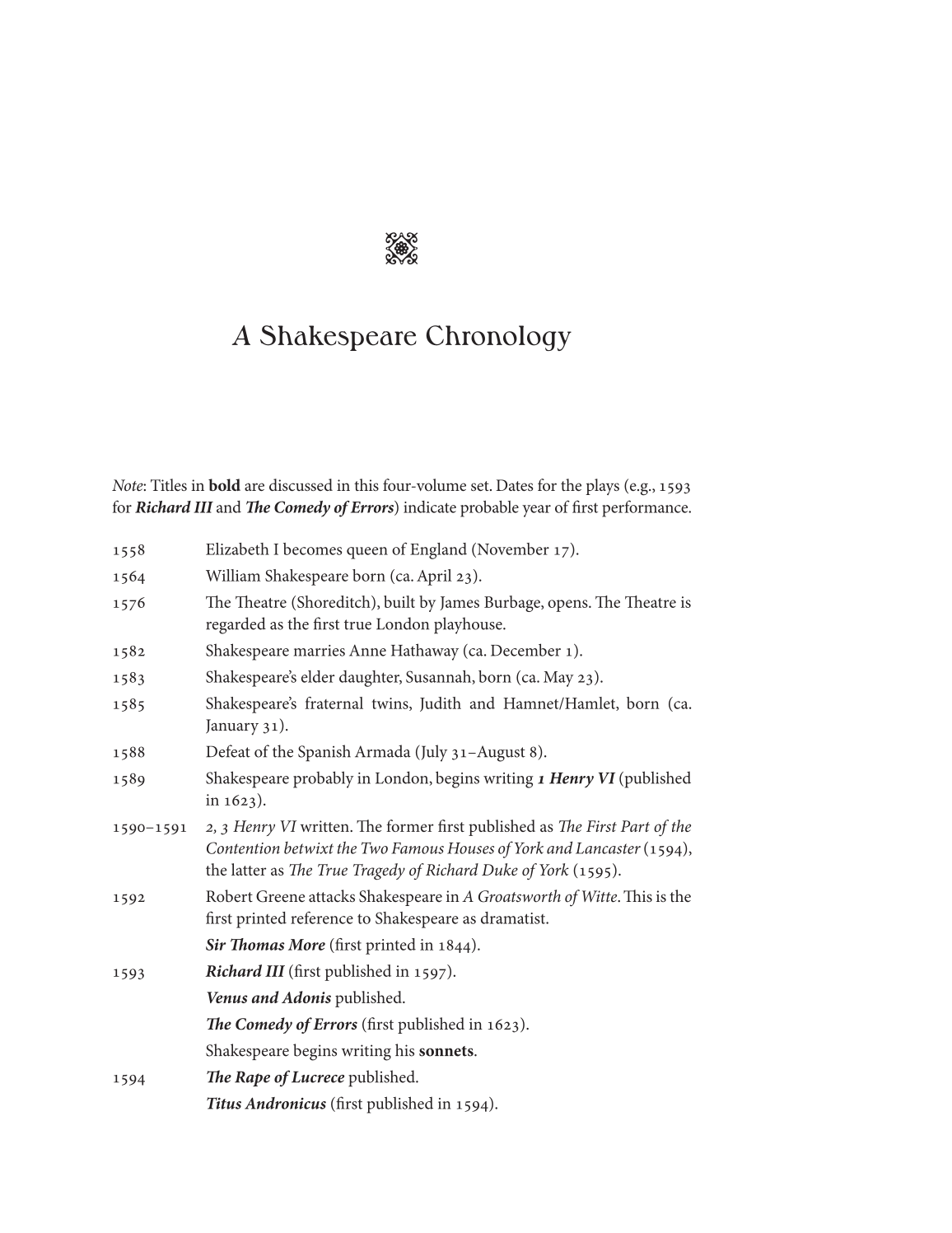 The Definitive Shakespeare Companion: Overviews, Documents, and Analysis [4 volumes] page xv