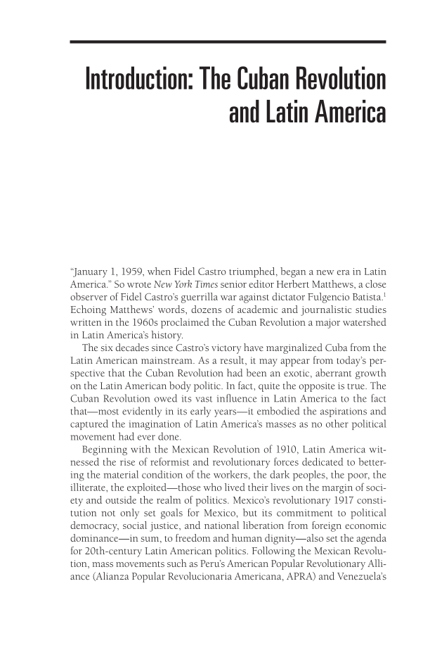 Latin America in the Era of the Cuban Revolution and Beyond, 3rd Edition page xiii