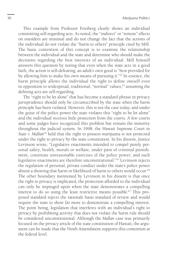 Marijuana Politics: Uncovering the Troublesome History and Social Costs of Criminalization page 10
