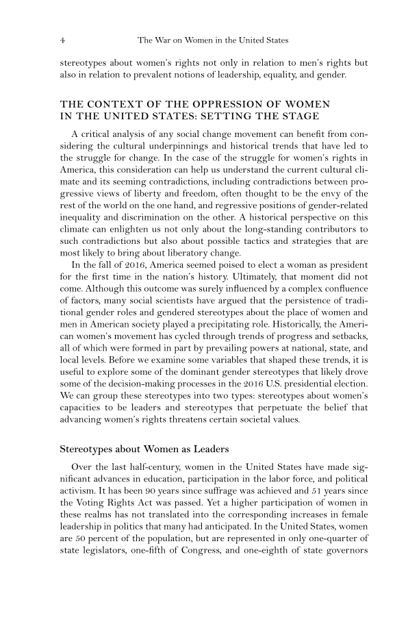 The War on Women in the United States: Beliefs, Tactics, and the Best Defenses page 41