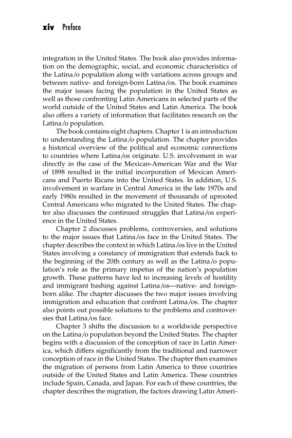 Latino Issues: A Reference Handbook page xiv