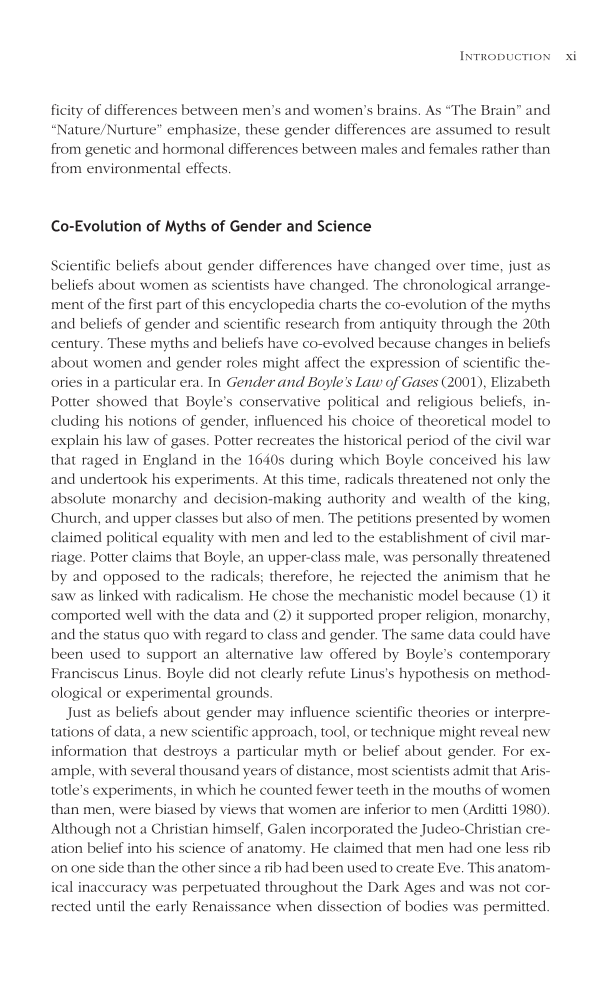 Women, Science, and Myth: Gender Beliefs from Antiquity to the Present page xi