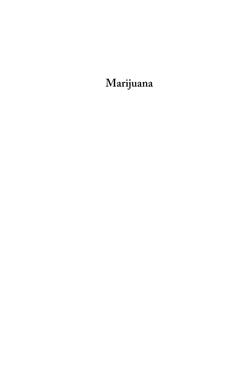 Marijuana: Examining the Facts page i1
