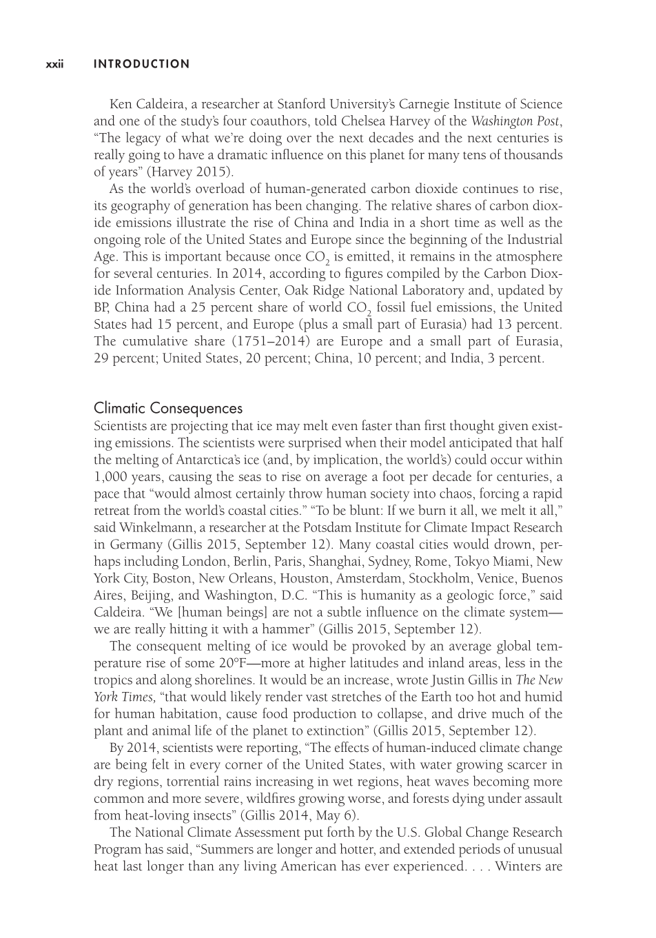Climate Change: An Encyclopedia of Science, Society, and Solutions [3 volumes] page 1:xxii