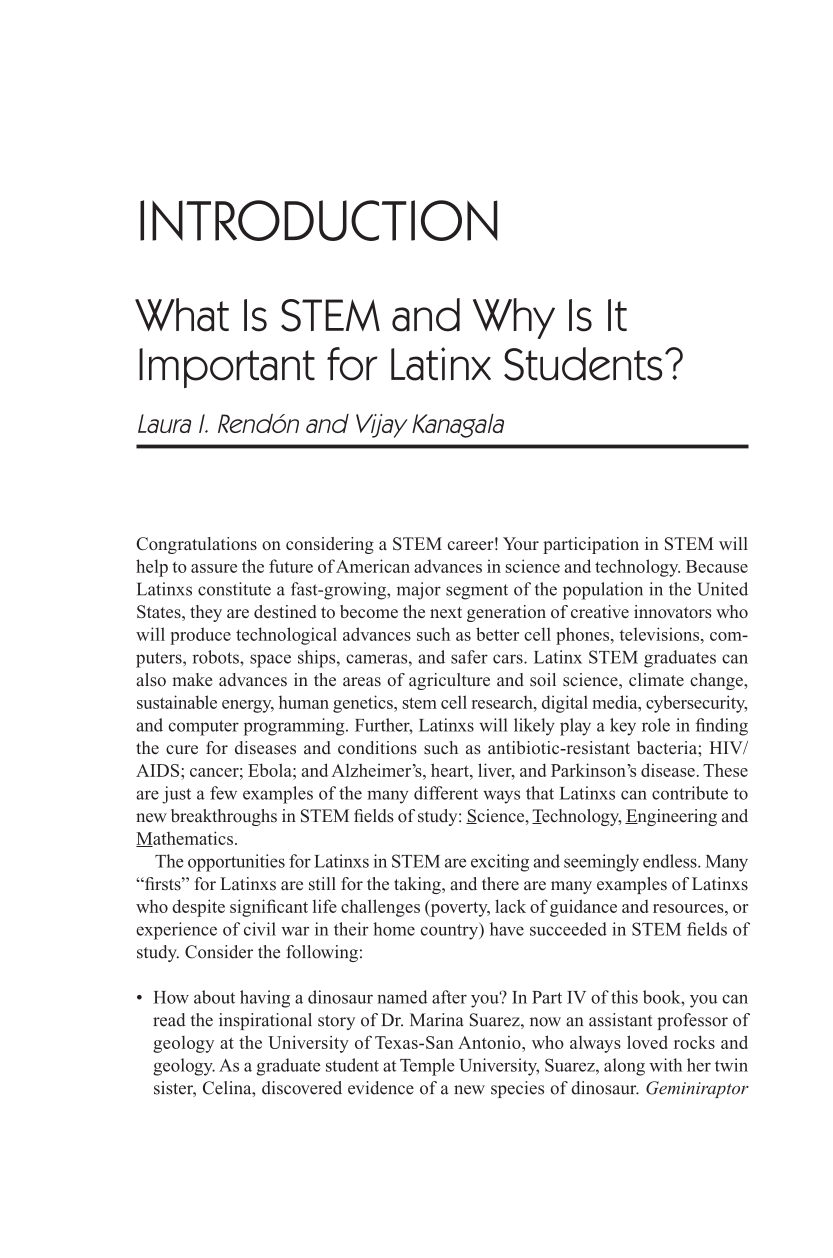 The Latino Student's Guide to STEM Careers page 1