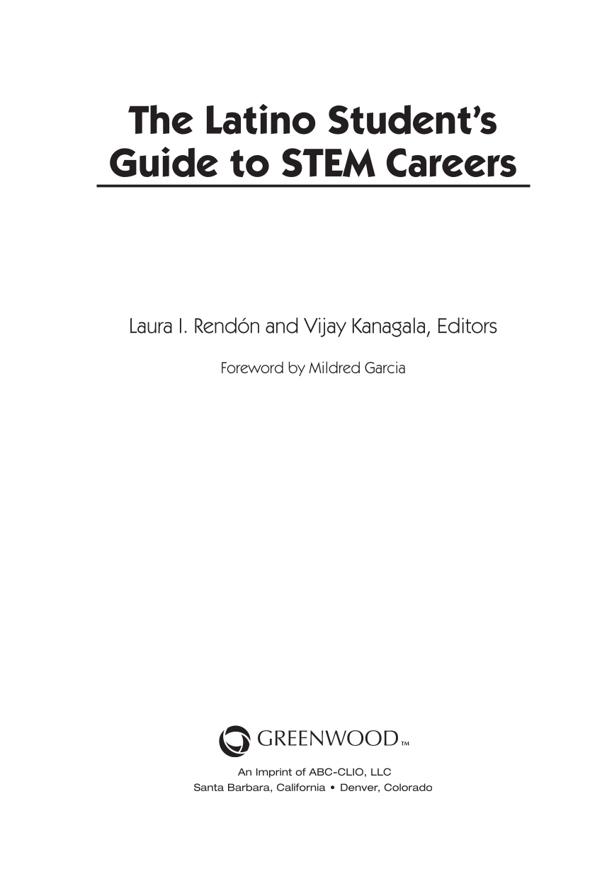 The Latino Student's Guide to STEM Careers page iii