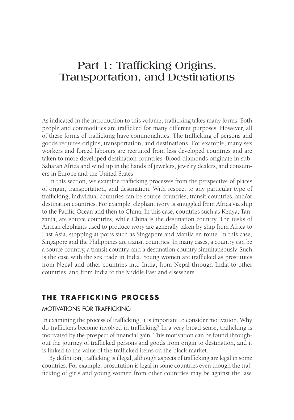 Geography of Trafficking: From Drug Smuggling to Modern-Day Slavery page 1