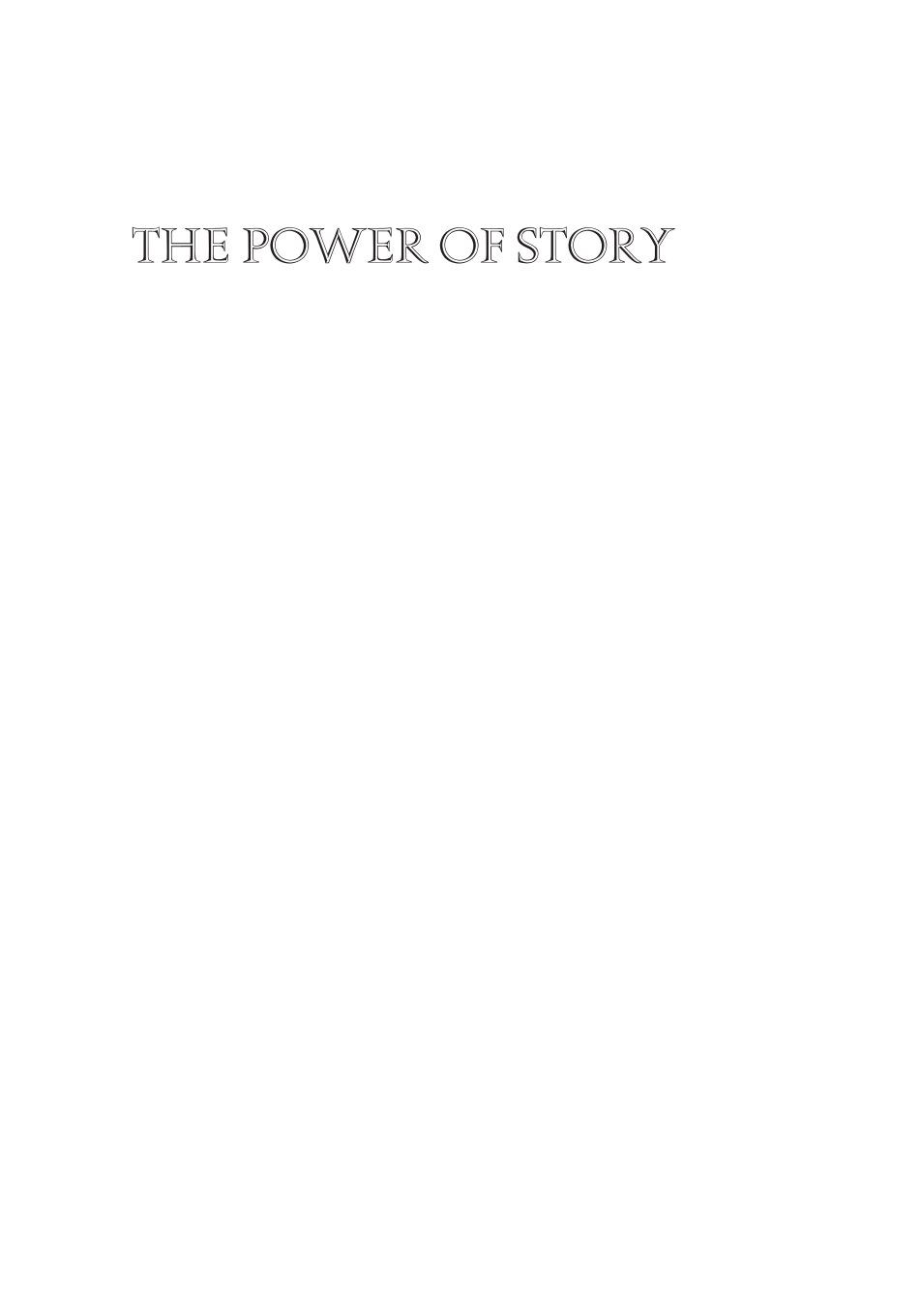 The Power of Story page i