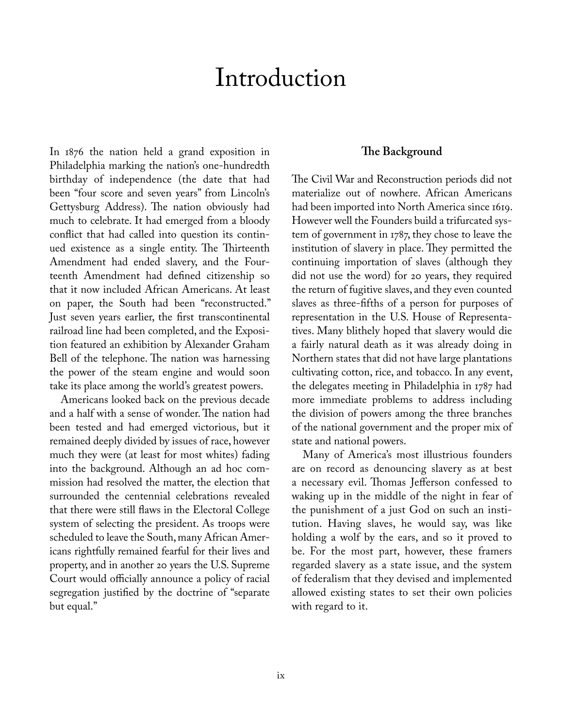 The Civil War and Reconstruction Eras: Documents Decoded page ix1