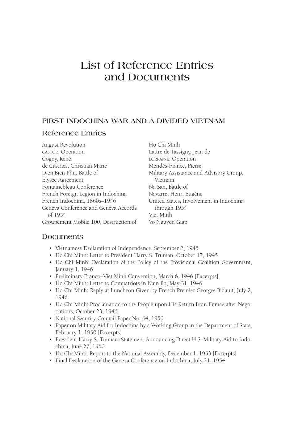 Vietnam War: A Topical Exploration and Primary Source Collection [2 volumes] page vii