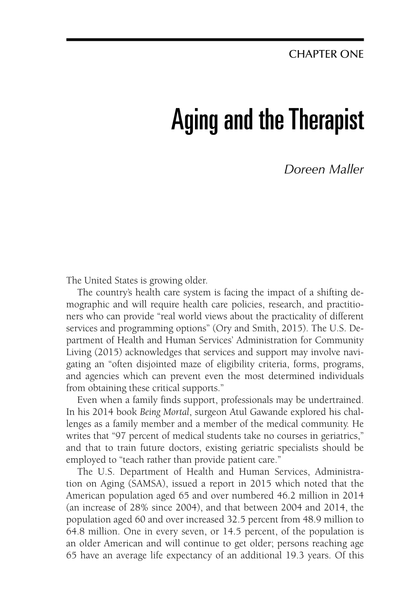 The Praeger Handbook of Mental Health and the Aging Community page 11