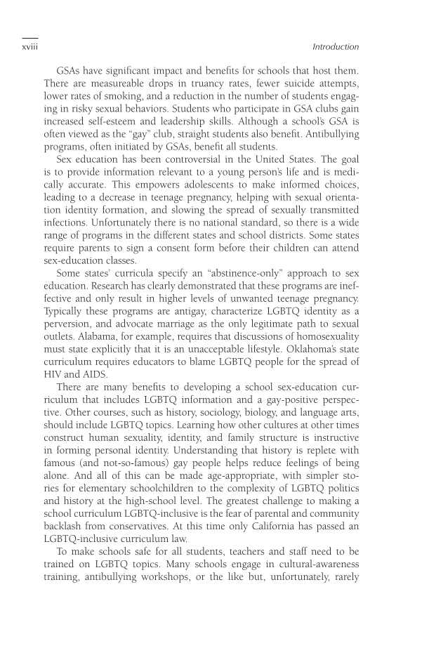 Lesbian, Gay, Bisexual, and Transgender Americans at Risk: Problems and Solutions [3 volumes] page V1:xviii