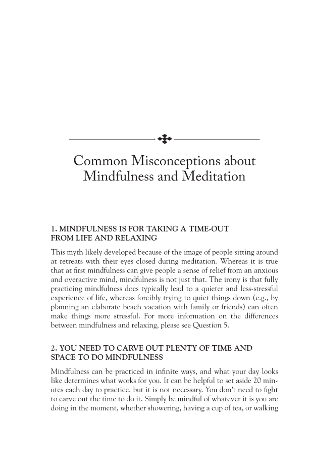 Mindfulness and Meditation: Your Questions Answered page xxiii