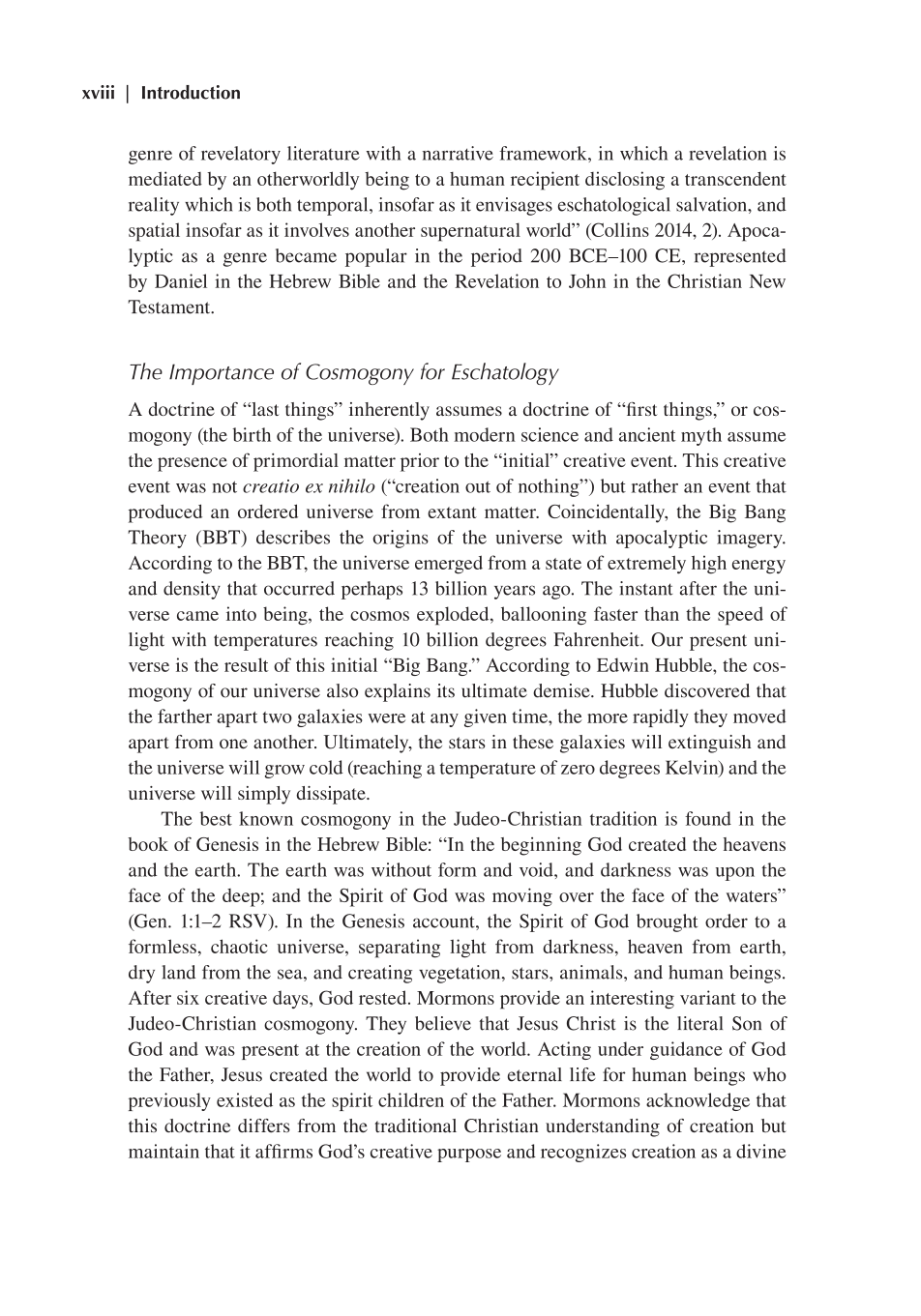 End of Days: An Encyclopedia of the Apocalypse in World Religions page xviii