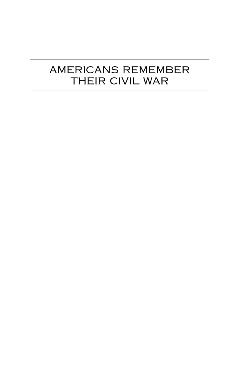 Americans Remember Their Civil War page i1