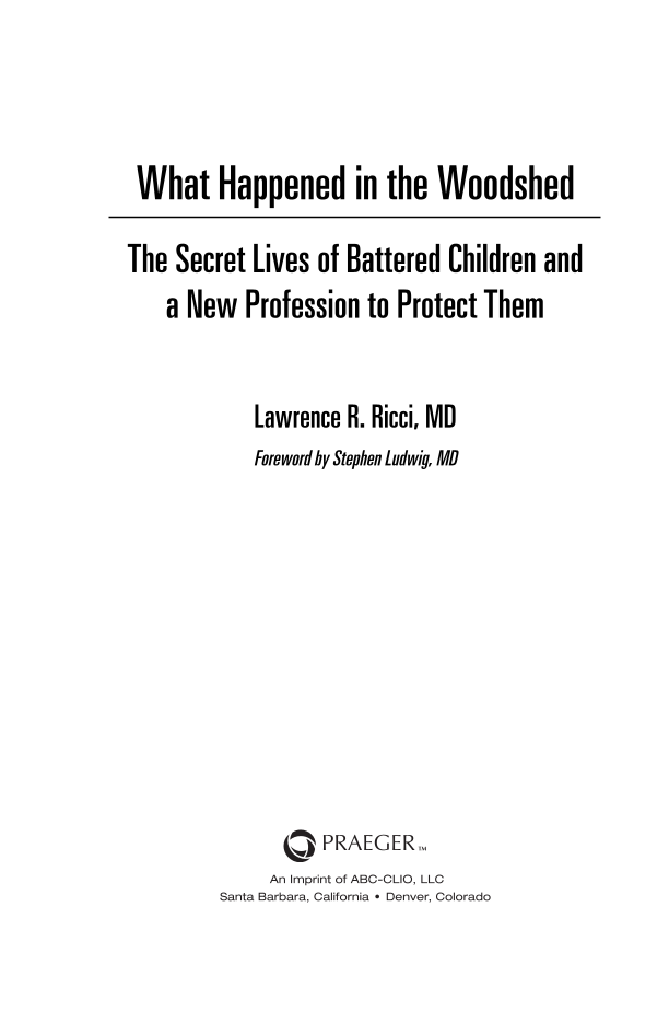 What Happened in the Woodshed: The Secret Lives of Battered Children and a New Profession to Protect Them page iii1