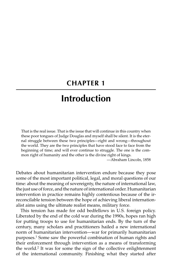 Waging War to Make Peace: U.S. Intervention in Global Conflicts page 1