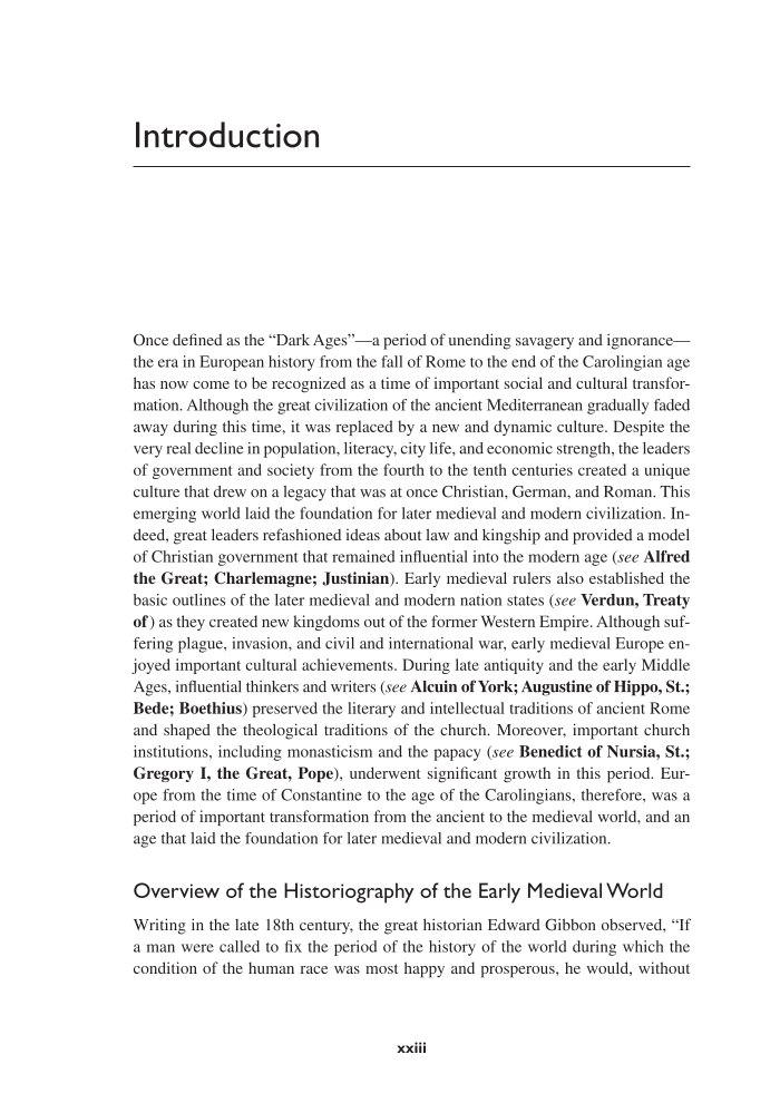 The Early Medieval World: From the Fall of Rome to the Time of Charlemagne [2 volumes] page xxiii