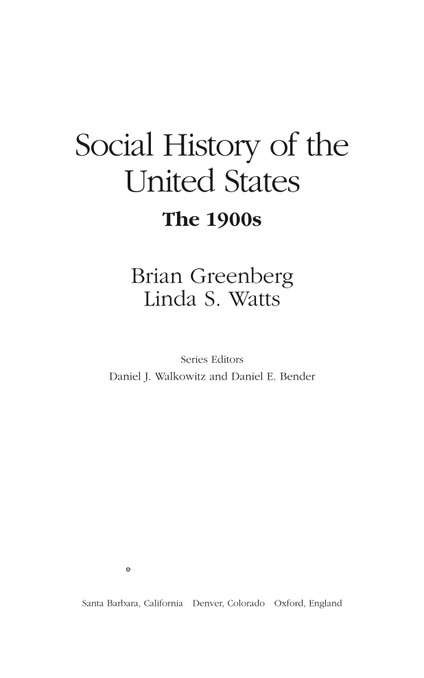 Social History of the United States [10 volumes] page Vol1:iii