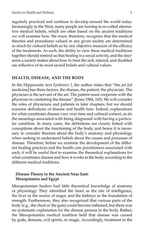 Health and Wellness in Antiquity through the Middle Ages page 3