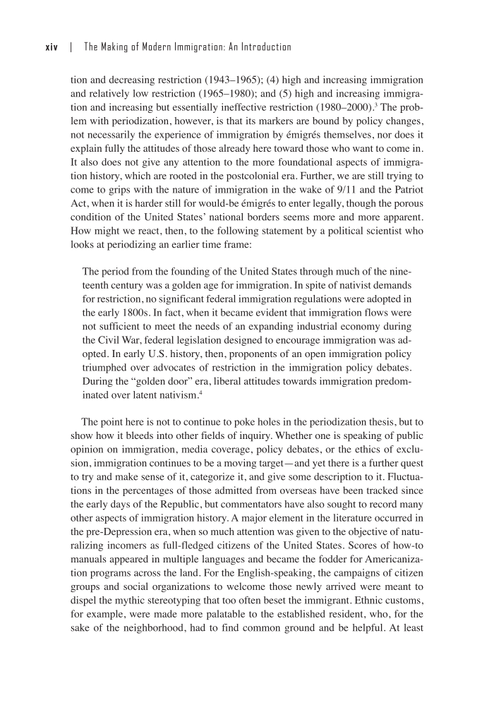 The Making of Modern Immigration: An Encyclopedia of People and Ideas [2 volumes] page xiv
