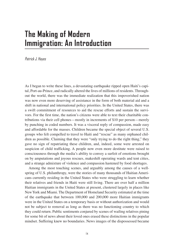 The Making of Modern Immigration: An Encyclopedia of People and Ideas [2 volumes] page ix