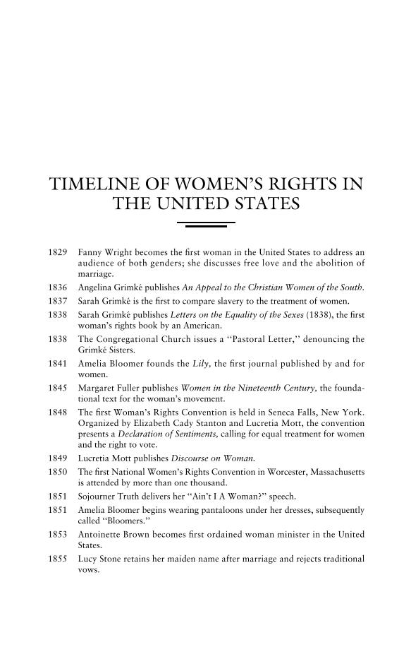 Shapers of the Great Debate on Women's Rights: A Biographical Dictionary page ix