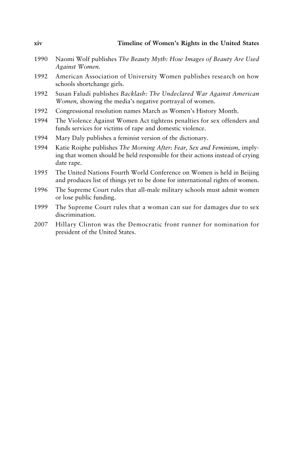 Shapers of the Great Debate on Women's Rights: A Biographical Dictionary page xiv