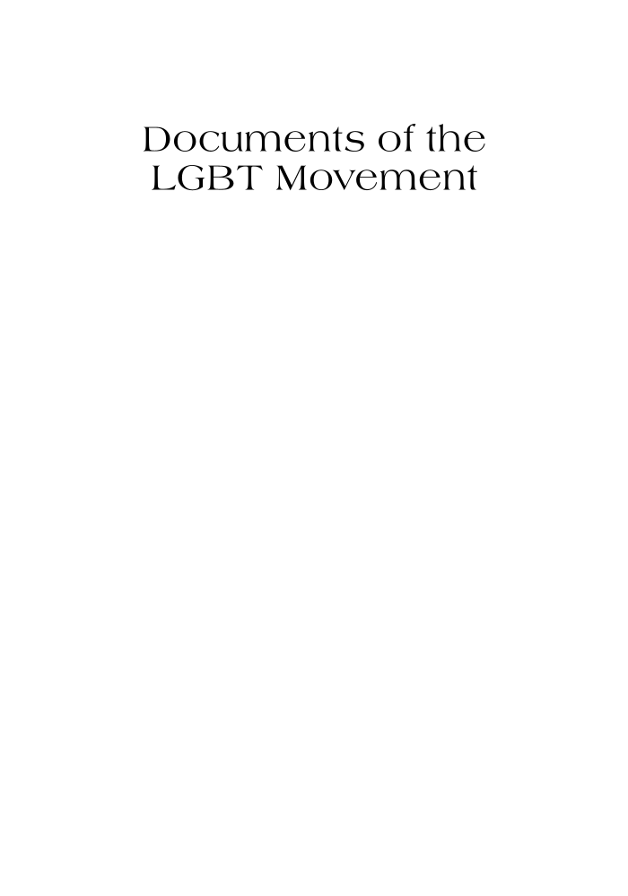 Documents of the LGBT Movement page i1