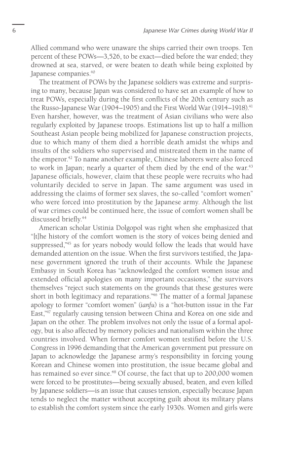 Japanese War Crimes during World War II: Atrocity and the Psychology of Collective Violence page 6