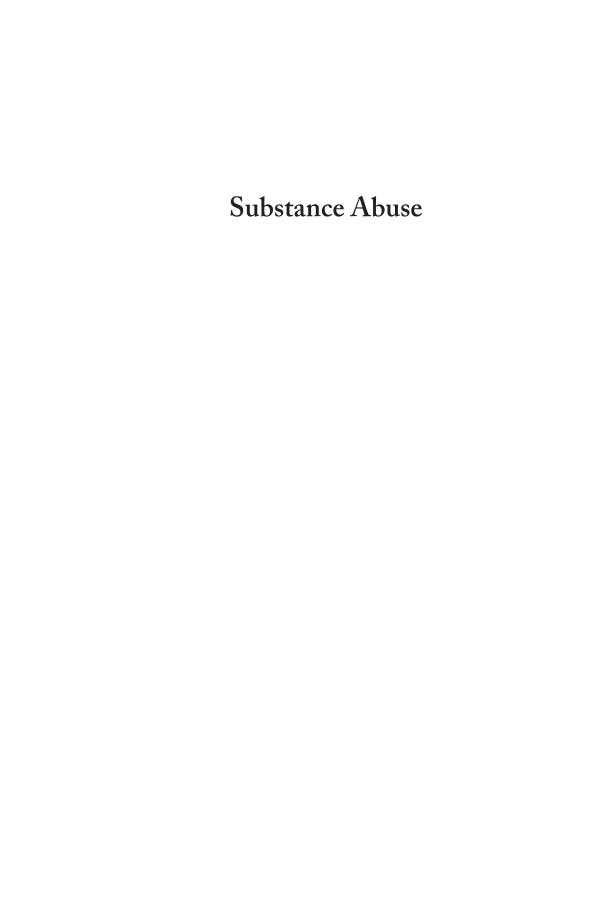 Substance Abuse: Your Questions Answered page i