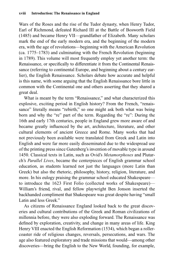 Shakespeare's World: The Tragedies: A Historical Exploration of Literature page xviii1