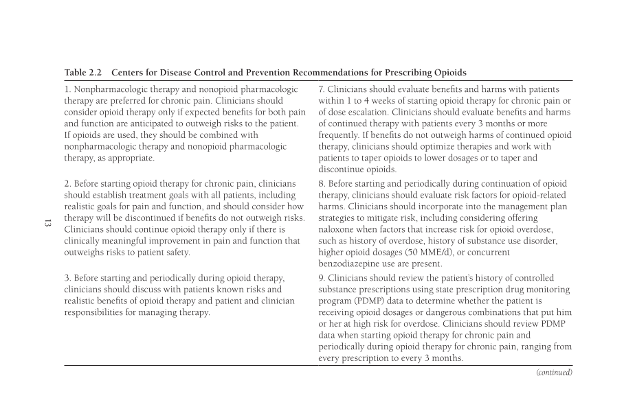 The Prescription Drug Abuse Epidemic: Incidence, Treatment, Prevention, and Policy page 13