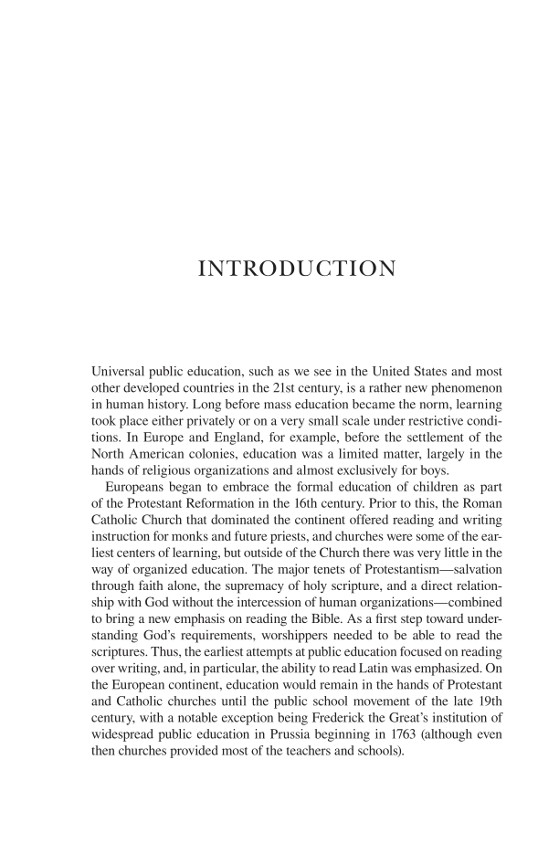 The Schoolroom: A Social History of Teaching and Learning page xi