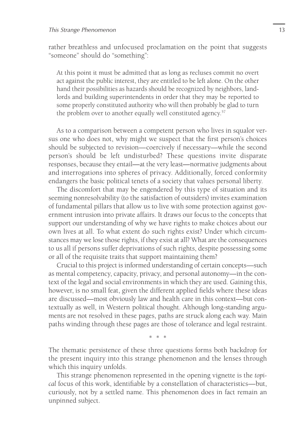 Seniors and Squalor: Competency, Autonomy, and the Mistake of Forced Intervention page 13