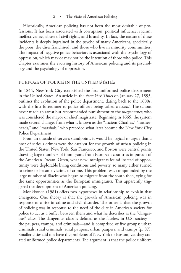 The State of American Policing: Psychology, Behavior, Problems, and Solutions page 2