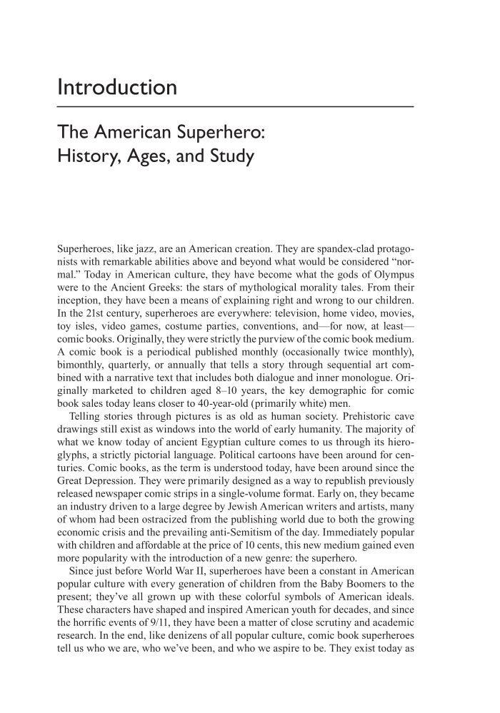 The American Superhero: Encyclopedia of Caped Crusaders in History page xxi