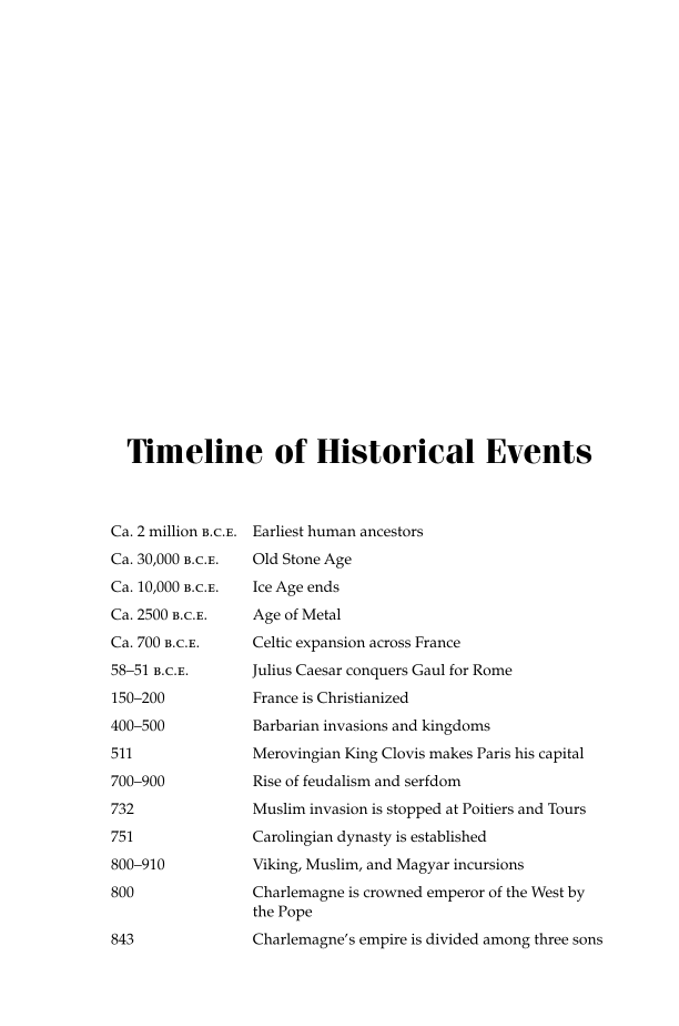 The History of France, 2nd Edition page xv1