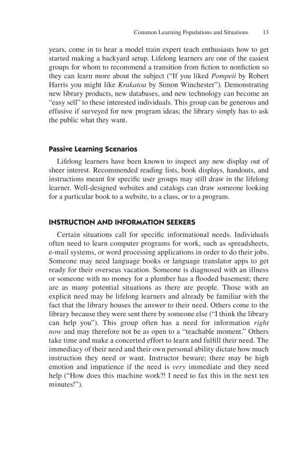 Teaching Adult Learners: A Guide for Public Librarians page 13
