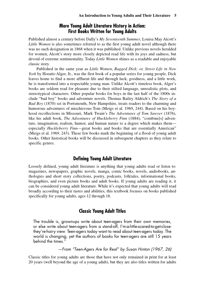 Young Adult Literature in Action: A Librarian's Guide, 3rd Edition page 51