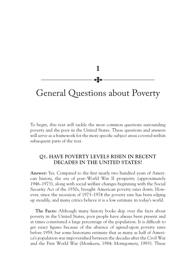 Poverty and Welfare in America: Examining the Facts page 1