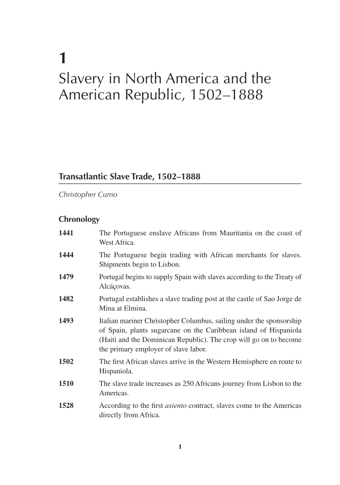 50 Events That Shaped African American History: An Encyclopedia of the American Mosaic [2 volumes] page 1