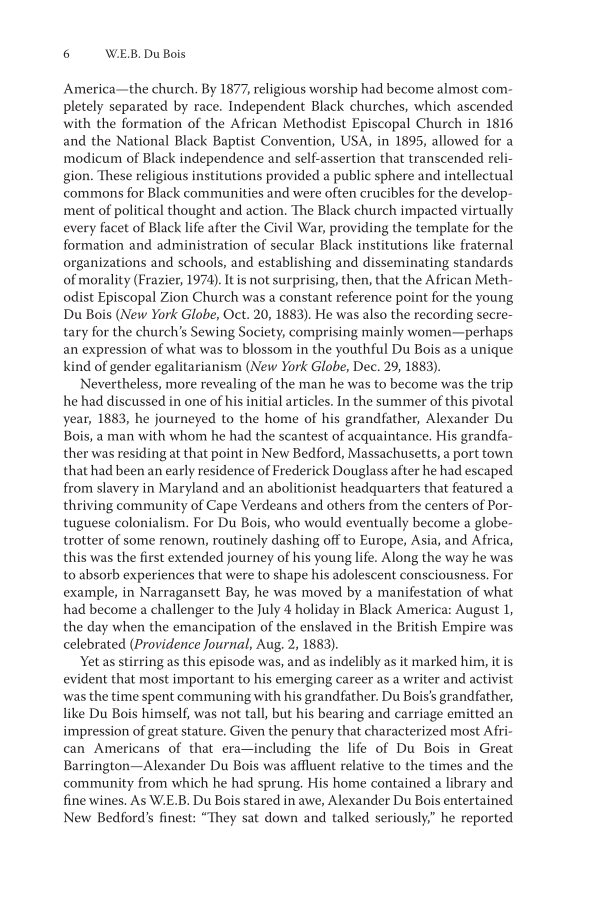 W.E.B. Du Bois: A Life in American History page 6