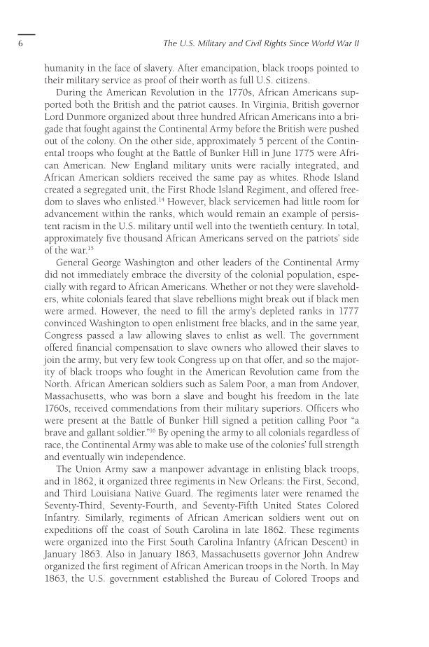 The U.S. Military and Civil Rights Since World War II page 6