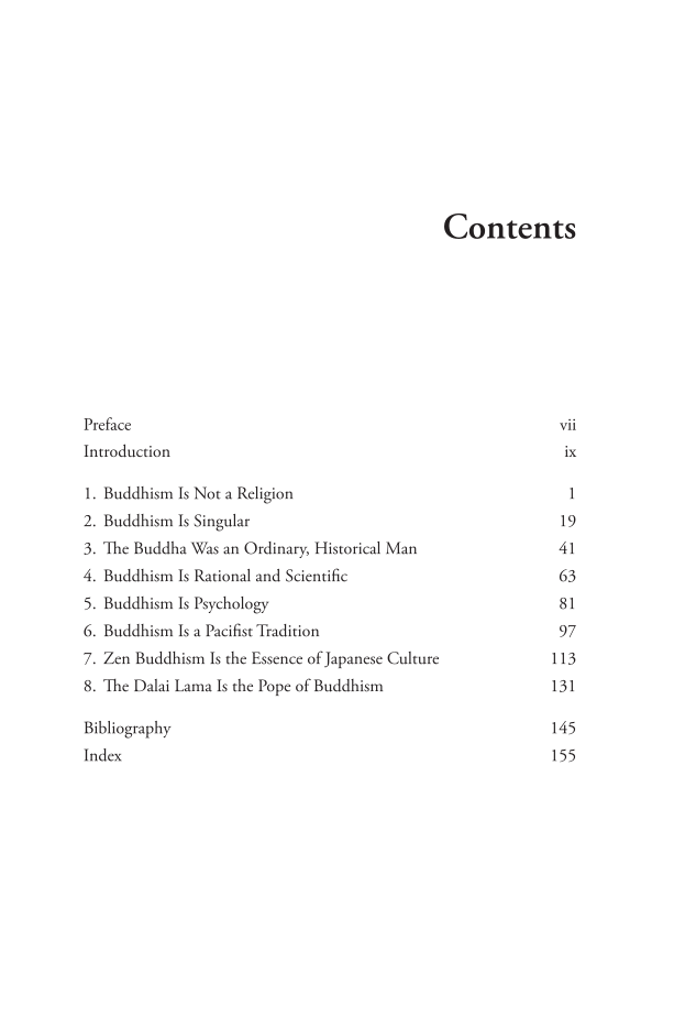 The History of Buddhism: Facts and Fictions page v