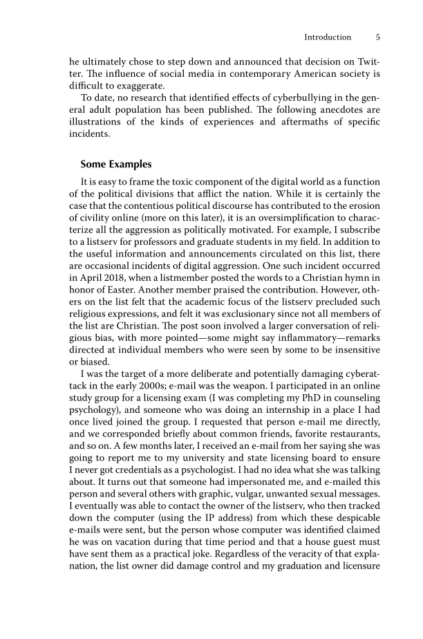 Political Cyberbullying: Perpetrators and Targets of a New Digital Aggression page 51