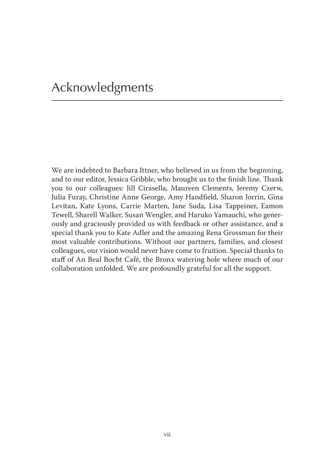 How to Thrive as a Library Professional: Achieving Success and Satisfaction page vii