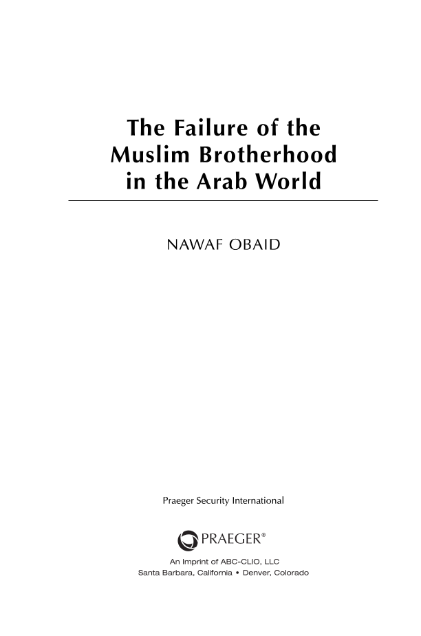 The Failure of the Muslim Brotherhood in the Arab World page iii1